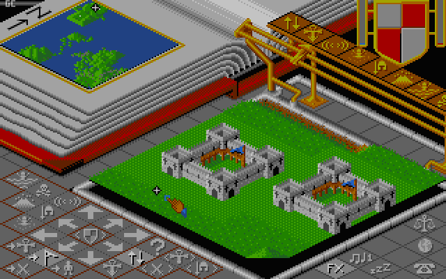 Capture d'écran du jeu Populous de 1989
